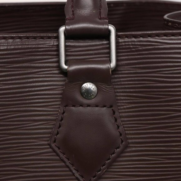 LOUIS VUITTON Epi Sac Plat Hand Bag Mocha Brown - Picture 9 of 15